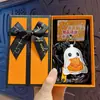 Llavero Linterna de Calabaza de Halloween de Cuero Colgante Lindo de Calabaza Fantasma para Bolsos Regalos Pequeños para Festivales Venta al por Mayor