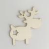 Pingente de árvore de Natal de madeira Casa Criativa Decoração pintada à mão Elementos de Natal DIY Pintura Peças de madeira