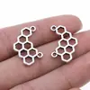 24X15Mm 1.2g Plata Antigua DIY Pulsera Collar Accesorios Conector Conector de Panal