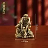Latão Dezoito Arhats Dragão Caindo e Tigre Montado Conjunto Completo de Cobre Puro 18 Homens de Bronze Ornamentos Vintage Coleção de Bronze Artesanato