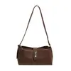 Bolsa de Axila Minimalista Estilo Francês para Mulheres, Verão 2025, Versátil, Estilosa, Casual, Bolsa de Ombro e Transversal para o Dia a Dia