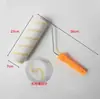 Rolo de cola quente de 9 polegadas sem cantos cegos no cabelo tira amarela única pincel de tinta látex ferramenta de pintura fabricantes de pincéis vendas