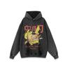 Sudadera con capucha de cuello pequeño de gran tamaño con estampado de dibujos animados de anime japonés para hombre y mujer, resistente, lavable a agua, para otoño