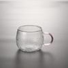 Taza de Vidrio Taza de Agua Hogareña Resistente al Calor Taza para Té de Burbujas Martillo Seis Colores Martillo de Vidrio Borosilicato Alto Taza de Piña Taza de Concubina Imperial