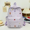 Mochila de Viaje Estilo Nuevo con Estampado de Dibujos Animados Estilo Curativo Chica Suave para Estudiantes de Primaria, Mochila Pequeña Linda para Salidas y Picnic