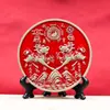 Espelho de Bênção Oficial Céu de Latão com Oito Trigramas, Ornamento de Mesa, Talismã de Pedra para Boa Sorte, Decoração de Sala de Estar, Escritório, Hall de Entrada