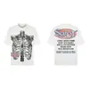 Saint vintage Estilo Americano High Street Holgada Vtg Camiseta de Manga Corta para Hombre Camiseta Estampada Alfabeto Figura Camiseta Urbana
