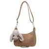 Bolsa de Ombro com Corrente de Grande Capacidade na Moda para Deslocamento para Mulheres 2026 Outono Nova Primavera Bolsa Tote Simples Bolsa de Ombro