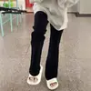 Jeans Bootcut Negros Talla Grande para Mujer Primavera Nuevo Chica Gordita mm Cintura Alta Elásticos Efecto Adelgazante Figura Tipo Pera Pantalones