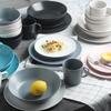 Exportación directa de fábrica Juego de vajilla de cerámica minimalista nórdico color Tazón plato restaurante plato para bistec plato para el hogar