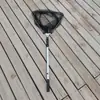 Cabo de Rede de Pesca em Liga de Alumínio, Vara Telescópica para Capturar Peixes Grandes, Rede de Pesca para Exterior, Cabeça de Rede Dobrável, Cabo de Rede de Pesca Atacado