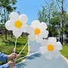 Globos de Margarita Transfronterizos Flotantes con Helio Girasol Decoración de Escena para Fiesta de Cumpleaños Accesorios Globos de Papel de Aluminio Venta al por Mayor