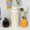 Taza Termo de Gran Capacidad Estilo Nuevo Transfronterizo Dibujos Animados Portátil al Vacío para Niños Estudiantes Deportistas Botella de Agua Taza de Agua Impresa para Exteriores