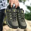Plus size ao ar livre low-top sapatos de caminhada casal masculino off-road sapatos de caminhada plataforma sapatos casuais ao ar livre camping sapatos de montanha