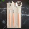 Cuchillo, tenedor y cuchara de plástico de 20 cm Vajilla desechable Multicolor Cuchillo para fruta para niños Tenedor pequeño para pastel Cuchara pequeña para llevar