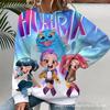 Grupo Cazador de Brujas K-Pop Patrón 3D Impresión Transfronterizo Nuevo Suéter Casual para Mujer Cuello Redondo Sudadera Venta Directa de Fábrica