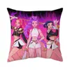 Fronha de Almofada de Grupo Feminino Caçador de Demônios Kpop Fronha Decorativa para Sofá de Grupo Masculino Estrela da Onda Coreana Pôster de Filme Transfronteiriço