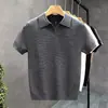 Venda direta da fábrica de novas camisas polo de alta qualidade, moda masculina de verão de manga curta, corte slim, meia-manga, gola polo, camisa base de malha