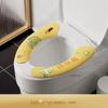 Almofada Impermeável para Assento de Vaso Sanitário Sem Lavagem Adesiva Doméstica Almofada de Assento de Vaso Sanitário Universal para Todas as Estações Lavável e Cortável Desenho Animado Almofada de Assento de Vaso Sanitário