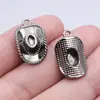 23x 13mm 1.9g multicolor retro aleación DIY accesorios suministros para la vida colgante de sombrero de vaquero