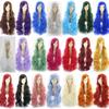 Fabricante nova onda de cor longo cabelo cacheado anime cosplay peruca menina peruca rimancos peruca 80cm