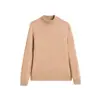 Suéter de Cachemir Grueso de Peso Pesado con Cuello Medio para Mujer, Jersey Holgado Cálido para Abrigo Interior, Suéter de Punto para Invierno para Mujer