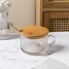 Vaso de yogur transparente con asa para el hogar, vaso creativo de desayuno de vidrio, vaso de avena con asa, distribución transfronteriza de Amazon