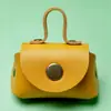 Bolsa para Monedas de Cuero PU en Stock, Mini Bolsa de Almacenamiento Pequeña para DIY, Colgante, Llavero Creativo, Accesorio, Regalo Pequeño