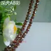 Contas de vidro cristal soltas contas de colar pulseira diy feito à mão material para enfiar contas contas de roda cor banhada contas planas de 6mm