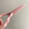 Grampo Fofo Natural Sem Costura de Quatro Camadas com Clip Alto para Coroa de Cabelo, Grampo de Cabelo Vazado, Anti-Derrapante, Clipe para Franja em Oito, Posicionamento da Raiz do Cabelo, Atacado