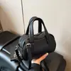 Bolsa Boston Estilo Coreano Nuevo Verano 2025 Diseño de Nicho Bolso de Mano Mini Simple y Moderno Bolso Cruzado Color Sólido