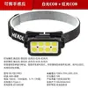 2024 Faro de inducción COB LED luz fuerte Faro de inducción montado en la cabeza Carga USB Luz para correr de noche Faro de luz fuerte
