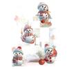 Colgante navideño de acrílico con forma de muñeco de nieve navideño, diseño navideño, directo transfronterizo