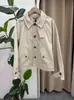 Novo Estilo Outono Inverno Jaqueta Feminina Cor Sólida Transfronteiriça Roupa de Trabalho Gola Lapela Jaqueta de Algodão Casual Versátil Top Atacado