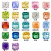 Pedra Solta de Zircônia Multicolorida de Corte Flor de Gelo Quadrada Multifacetada Pedra Principal de Diamante de Alto Carbono para Montagem em Anel, Colar, Joia e Pingente