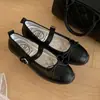 Zapatos Mary Jane Planos con Lazo 2026 Estilo Nuevo de Primavera Zapatos de Oficina con Correa Única Zapatos Rosas Individuales para Mujer Transpirables para Verano