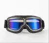 Espelho de Guidão de Motocicleta Óculos Retro Estilo Harley à Prova de Vento Areia Veículo Elétrico Capacete Meio Capacete Respirável e Seguro