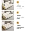 Sofá Minimalista para Apartamentos Pequenos, Sofá Dobrável Simples, Sofá-Cama Dobrável de Luxo Duplo em Tecido para Escritório