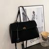 Bolso Satchel Retro Esmerilado Platino para Mujer 2025 Nuevo Bolso Nicho Trendy de Axila de Alta Gama de Gran Capacidad para Viajes