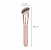 Brocha de Maquillaje para Tubo Cortado en Ángulo Cabeza Inclinada Base de Maquillaje Sin Costuras Brocha Grande para Base de Maquillaje Brocha Inclinada para Corrector Dedos tamaño pequeño Brocha para Ocultar