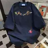 Camiseta Estampada de Desenho Animado Tendência Verão 2025 Manga Curta Oversize Casual Solta Versátil Moda Casal Top