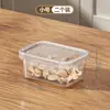 Caixa de armazenamento de frutas de grande capacidade de grau alimentício, caixa especial para freezer selada para geladeira com tampa de encaixe