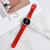 Adequado para Pulseira de Relógio Samsung Watch 4 5 6 7 Especial Fivela Dupla Pulseira de Silicone Bicolor Esportiva Respirável Pulseira de Pulso