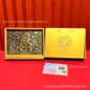 Artesanato de gravação em cobre retrô chinês, ornamentos do deus da fortuna, adequados para exposições e feriados, atacado de presentes banhados a ouro