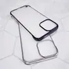 Adecuado para Apple 16Promax Funda para Teléfono Móvil Transparente Sin Marco Galvanizado Ultra Delgada Iphone15 Disipación de Calor 14 Funda Protectora