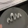 Pinza para el Cabello de Onda Grande Aleación Forma MM Parte Posterior de la Cabeza y2k Recogido Pinza de Garra Mujeres ins Estilo Frío Pinza de Garra para el Cabello Pinza de Tiburón de Nicho