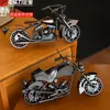 Molde de Metal Modelo de Arte de Hierro para Motocicleta Adornos Decoraciones para el Hogar Personalizados Dormitorio Oficina Escritorio Regalos Hecho de Hierro