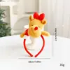 Diadema Decorativa de Papá Noel DIY Pinza de Pelo de Peluche de Reno Navideño Sombrero Navideño Creativo Adorno para el Cabello Disfraz de Fiesta