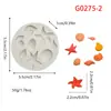 Molde de Silicona de Velero Marino, Caracola, Coral para Decoración de Postres, Molde de Fondant, Molde DIY para Velas Perfumadas Hechas a Mano