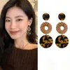 Brincos de Rattan Estilo Férias de Verão na Beira-Mar para Mulheres Brincos de Nicho de Alta Qualidade Moda Simples Elegante Versátil para Mulheres